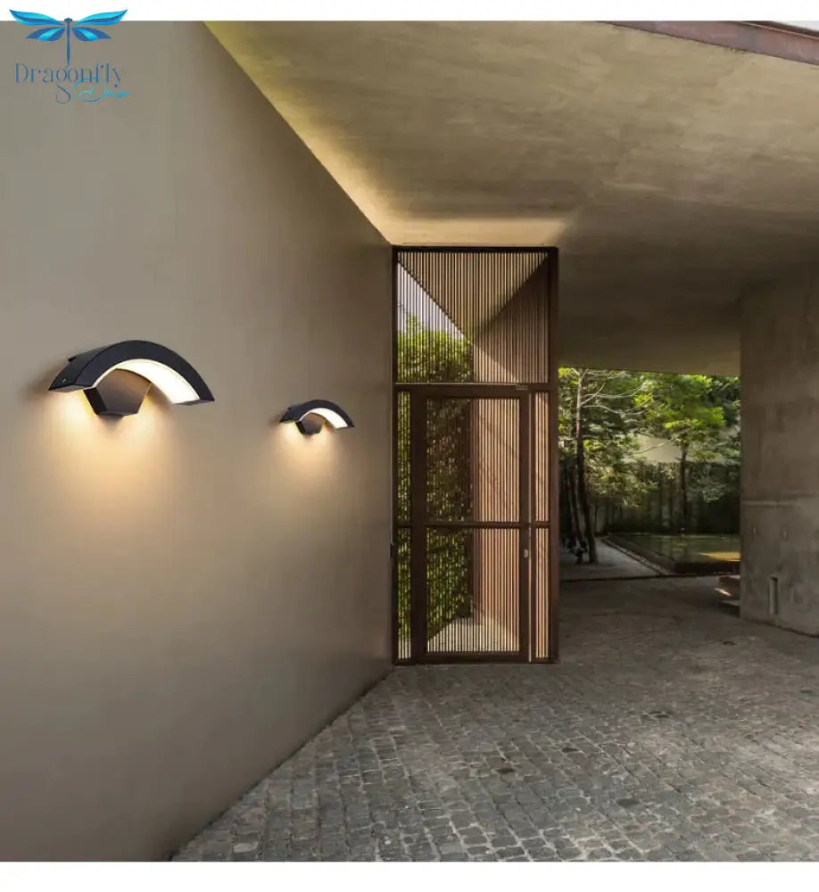 18W Led Outdoor Waterproof Walkway Front Door Garden Porch Wall Light Modern Indoor Corridor