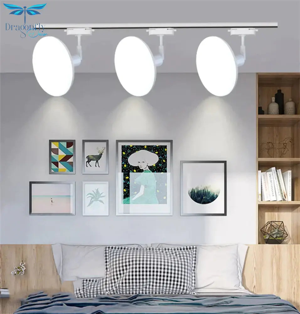 36W 50W High Brightness Adjustable Led Track Light E27 Line Lamp Rail Spotlight Ceiling