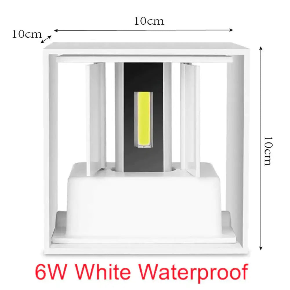 6W 12W Outdoor Waterproof Ip65 Wall Lamp Modern Led Light Indoor Sconce Decorative Lighting Porch