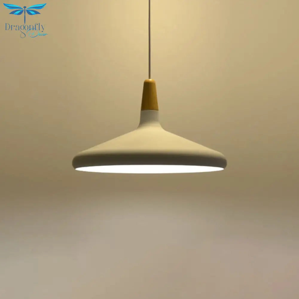 Algenib - Sleek Cone Shade Ceiling Light Simplicity Metallic 1Â Head Dining Room Pendant Fixture