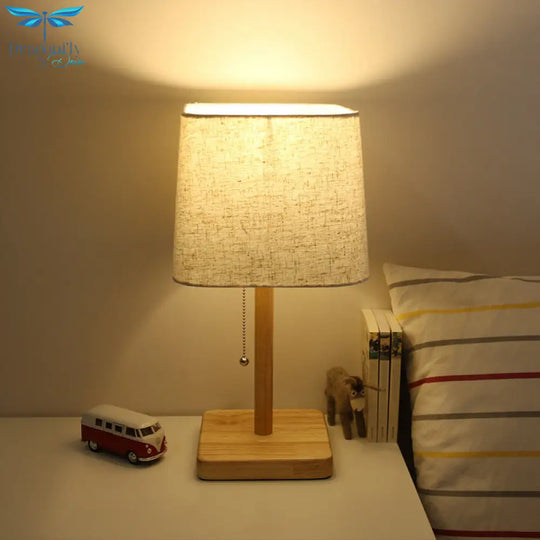 Alkurah - 1 - Light Bedroom Pull Chain Table Lamp