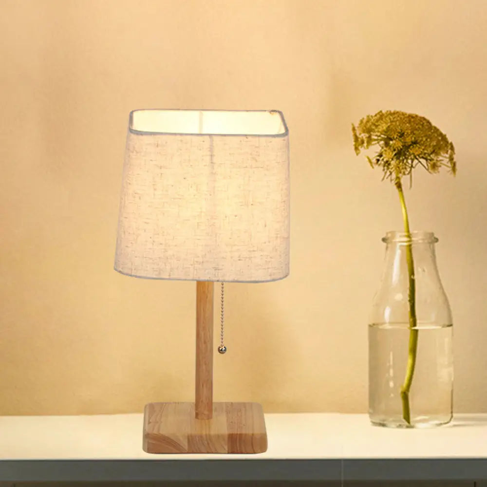 Alkurah - 1 - Light Bedroom Pull Chain Table Lamp Wood