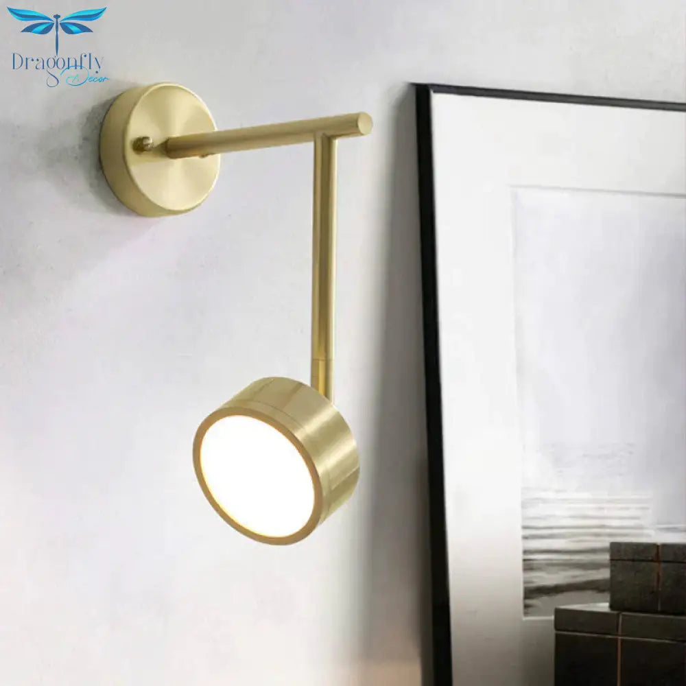 All Copper Wall Lamp Bedroom Bedside Creative Post Modern Luxury Personality Simple Lighting Lamps