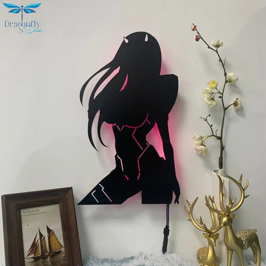 Anime - Inspired Silhouette Wall Lamp