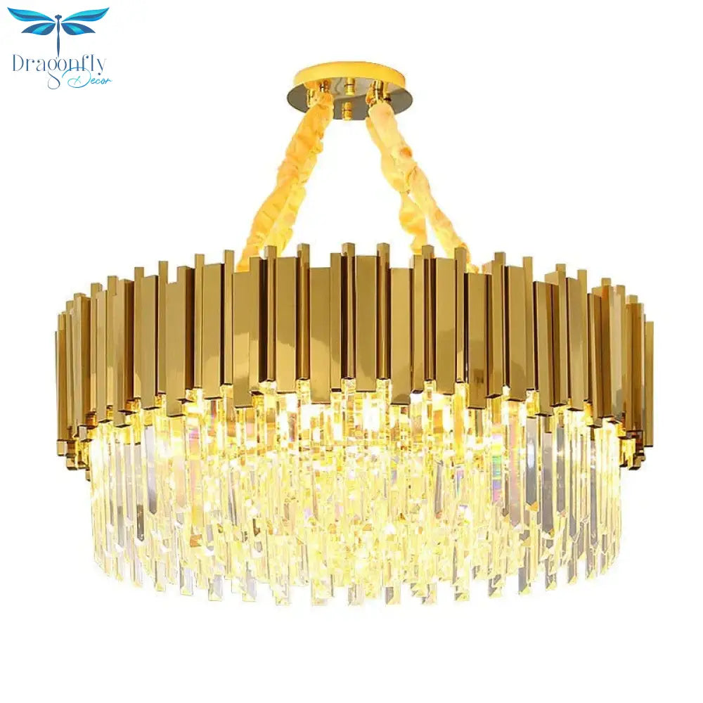 Astrid - Gold Chandelier With K9 Crystals Crystal Chandelier