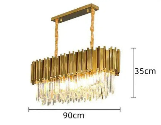 Astrid - Gold Chandelier With K9 Crystals See Pic 5 Crystal Chandelier