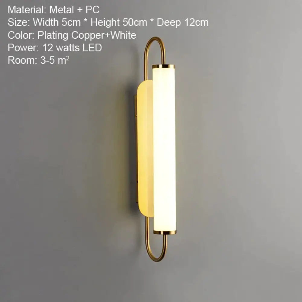 Asya - Modern Minimalist Design Led Wall Lamp 12 Watts / Warm White (2700 - 3500K)
