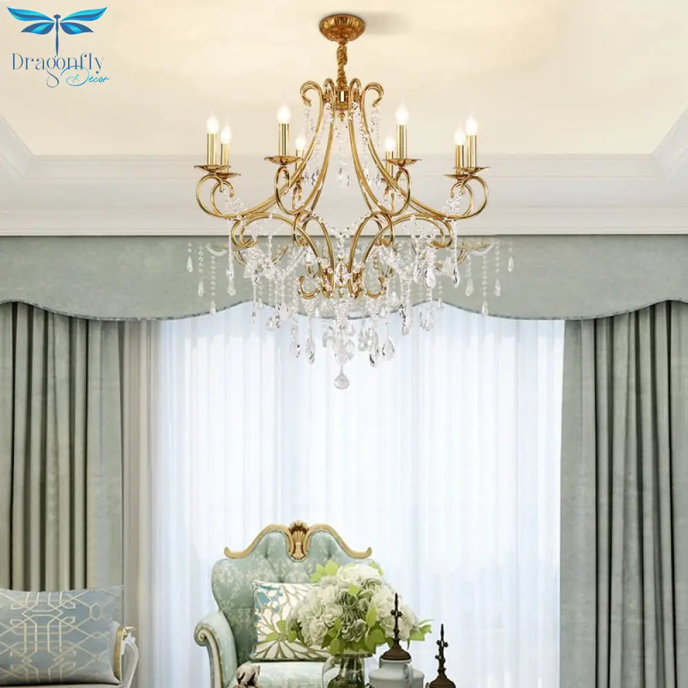 Aurora Borealis - European Style Modern Luxury Crystal Pendant Chandelier For Living Room Bedroom