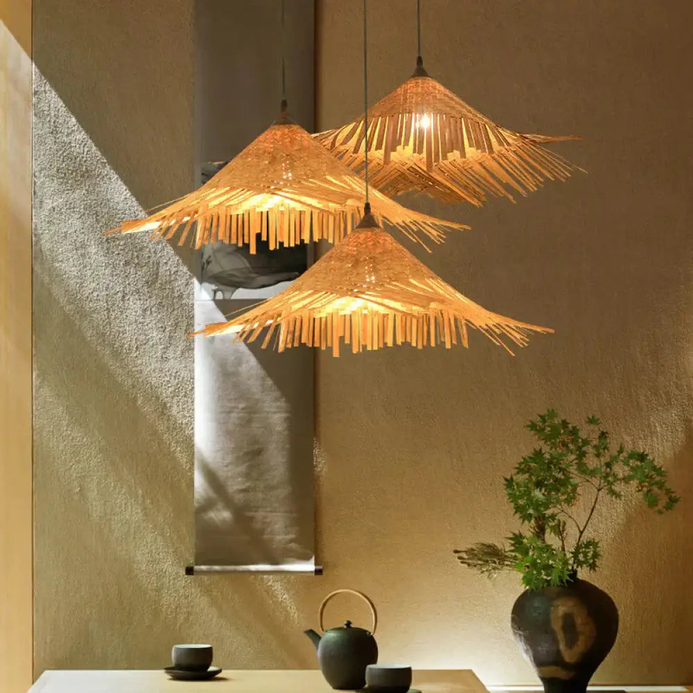 Bamboo Chandelier Home Stay Lamp Dia70Cm Pendant