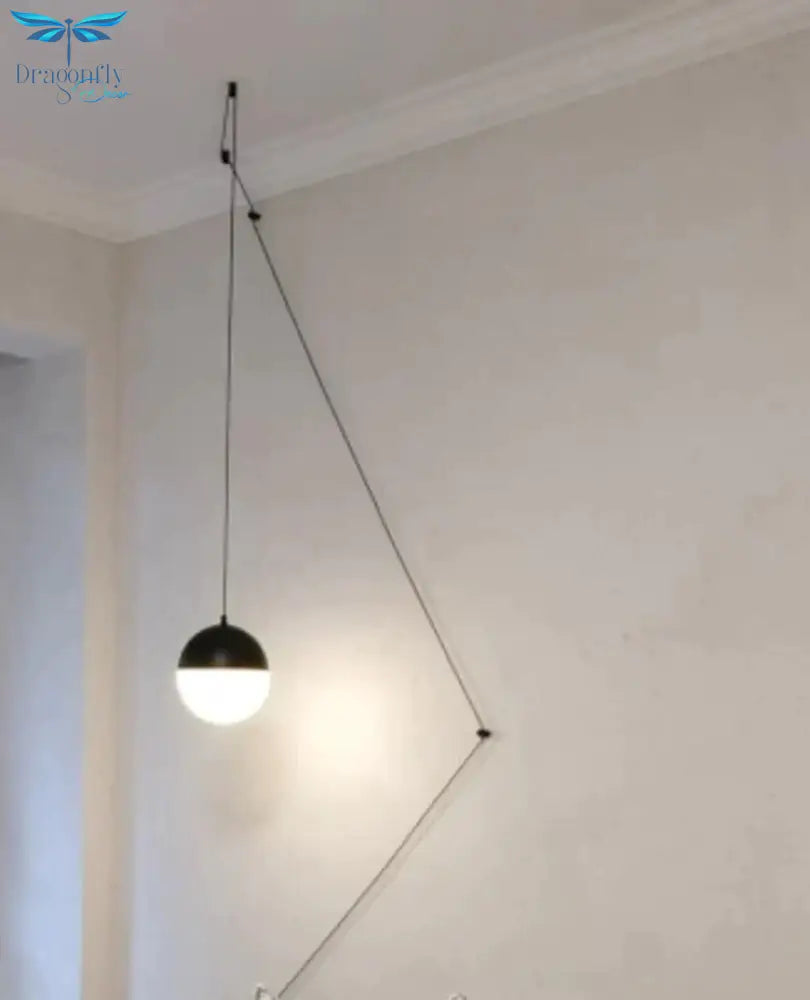 Bedside Modern Pendant Lamp Led Wire Suspension Lights Chandelier Loft Decor Kitchen Island Glass