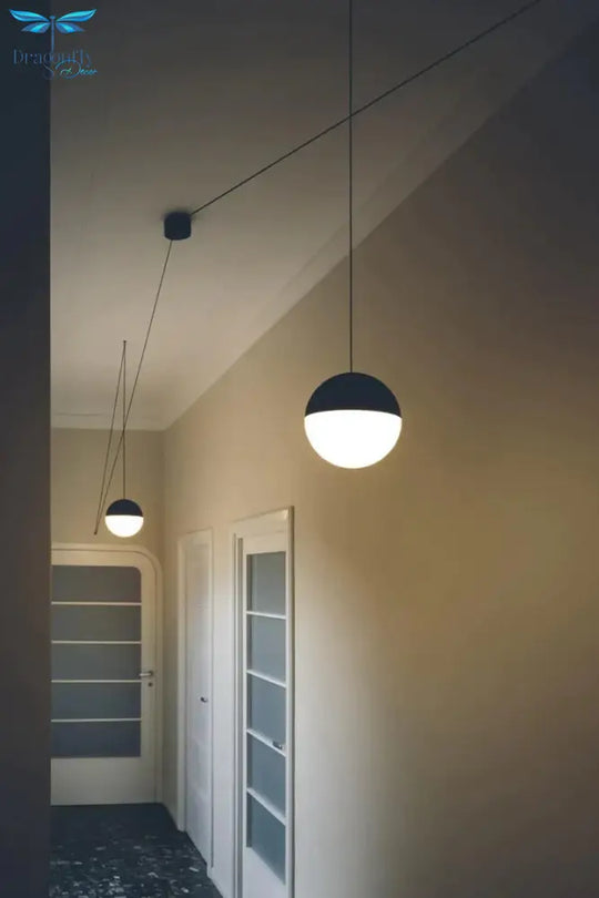 Bedside Modern Pendant Lamp Led Wire Suspension Lights Chandelier Loft Decor Kitchen Island Glass