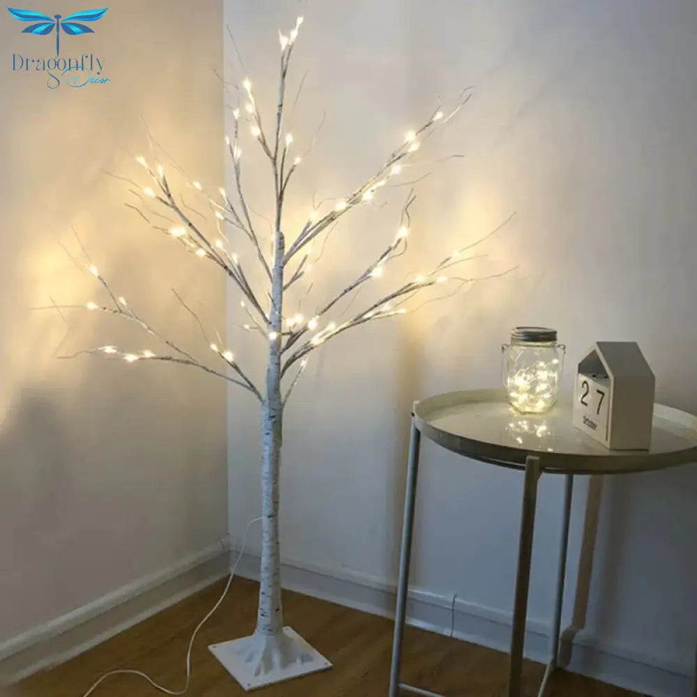 Birch Tree Lights Glow Led Christmas Simulation New Year Floor Lamps