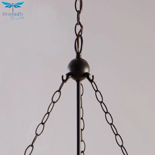 Birdun - Industrial 3 - Light Suspension Chandelier With Clear Glass Urn Shade