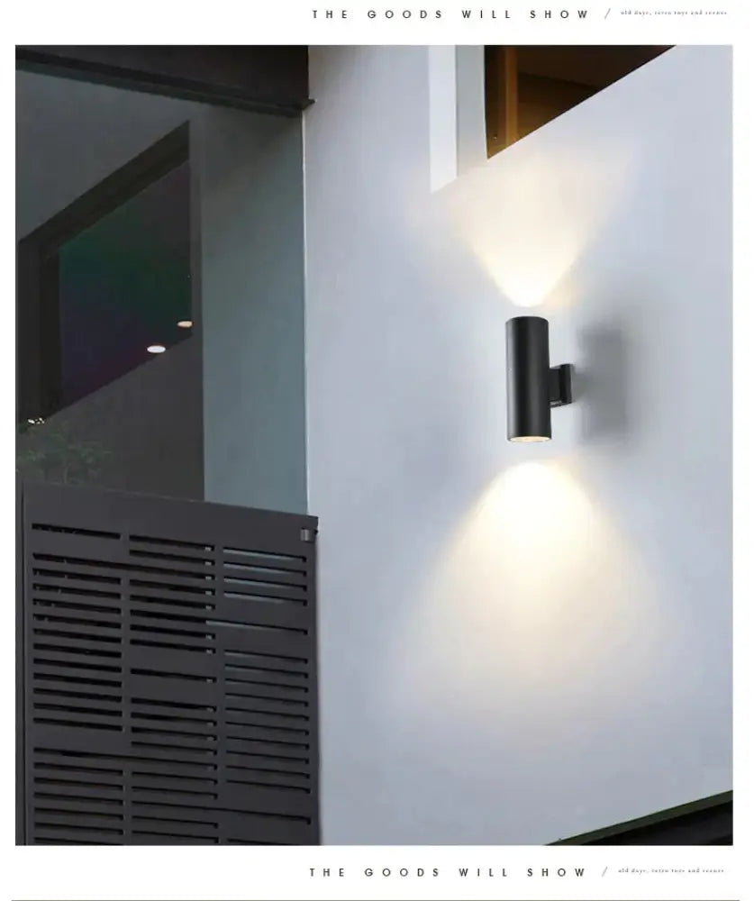 Black Gray Up Down Outdoor Wall Light 6W 10W 20W 30W 36W Porch Garden Waterproof Home Lighting