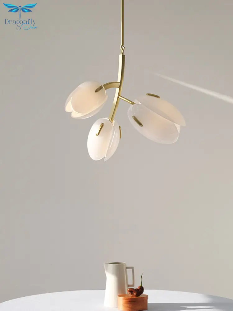 Bloom - Designer Minimalist Flower Bud Chandelier For Living Room And Dining Pendant Light