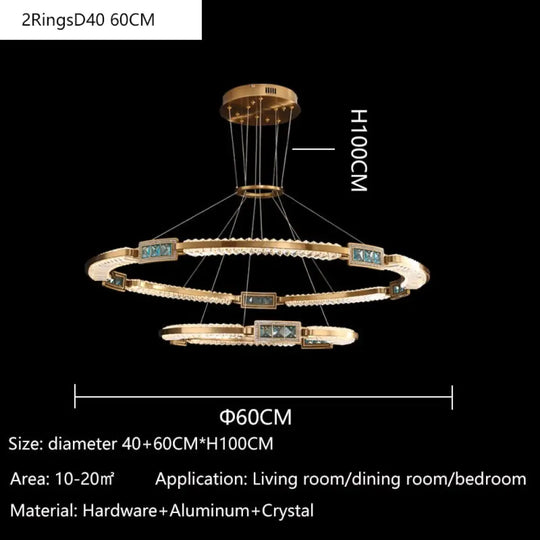 Brilliance Elysian: New K9 Crystal Led Chandelier - Nordic Modern Ceiling Fixture Suitable For