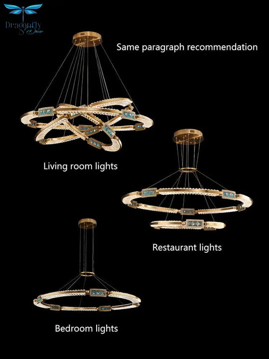 Brilliance Elysian: New K9 Crystal Led Chandelier - Nordic Modern Ceiling Fixture Suitable For