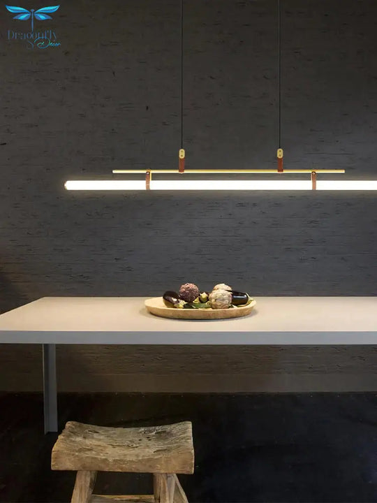 Casia V - Modern Linear Led Bar Pendant Lamp For Dinning Room Kitchen Office Space Pendant Light