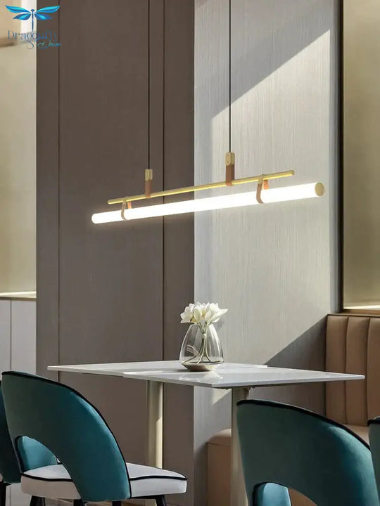 Casia V - Modern Linear Led Bar Pendant Lamp For Dinning Room Kitchen Office Space Pendant Light