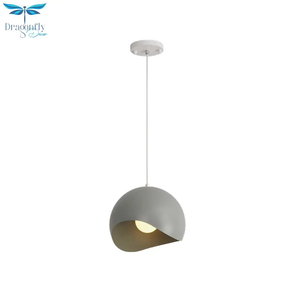 Caterina - Nordic Style Waveforms Dome Pendant Lamp 8/12 W 1 Head For Living