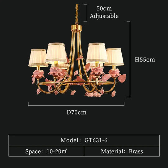Château D’or - French All - Copper Living Dining Room Chandelier European Luxury Atmosphere