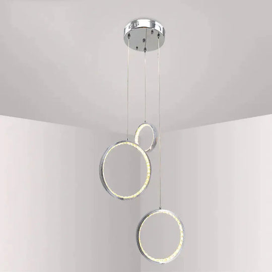 Circle Led Crystal Light New Hanging Pendant 36W Prety Corridor Hotel Lamp Dining Room Lights