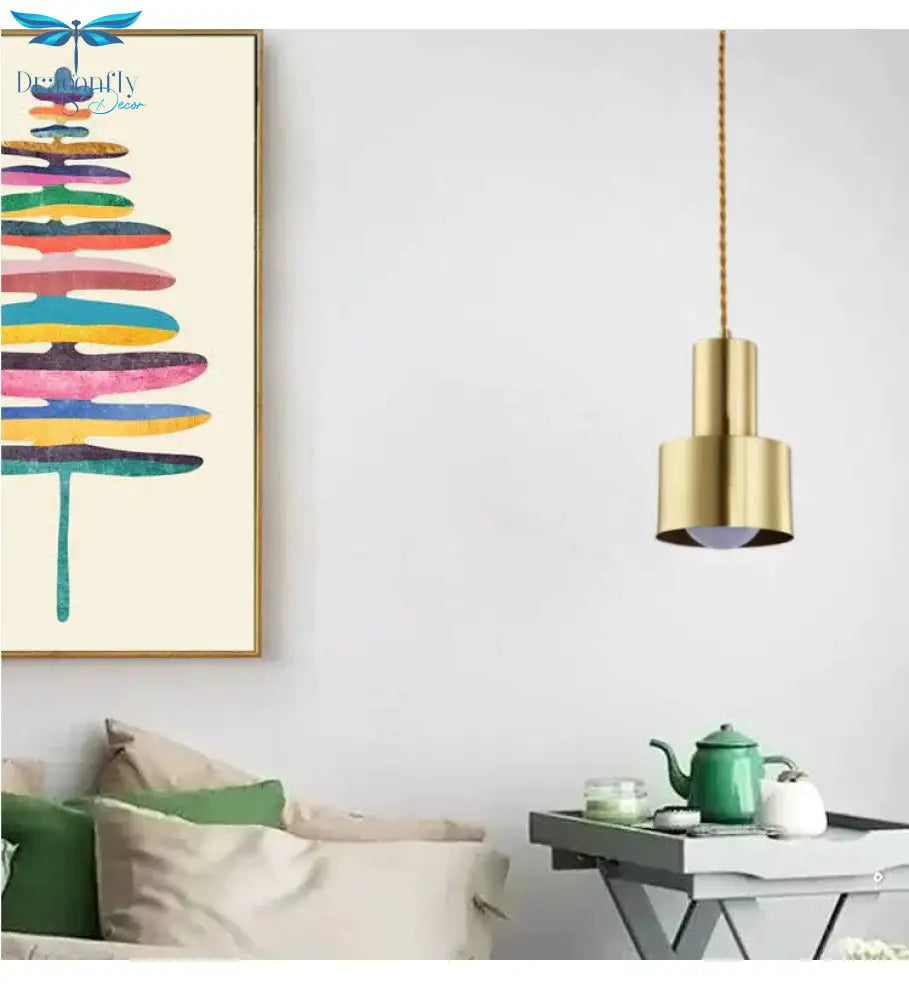 Copper Pendant Light Dining Room Kitchen Island Led Brass Hanging Lamp Lighting Fixture Loft