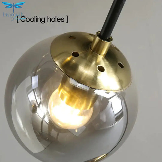 Copper Pendant Light Living Room Brass Lamps Dining Kitchen Fixture Modern Lights Bedroom Lighting