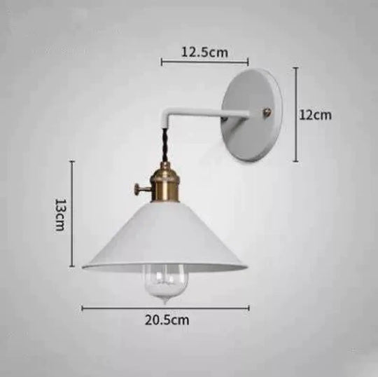 Copper Wall Lamp Nordic Macaron Color Children’s Room Bedside Creative Personality White / 5 Wled