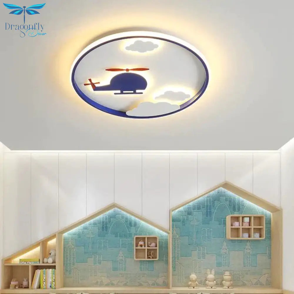 Creative Cloud Plane Bedroom Ceiling Lamp