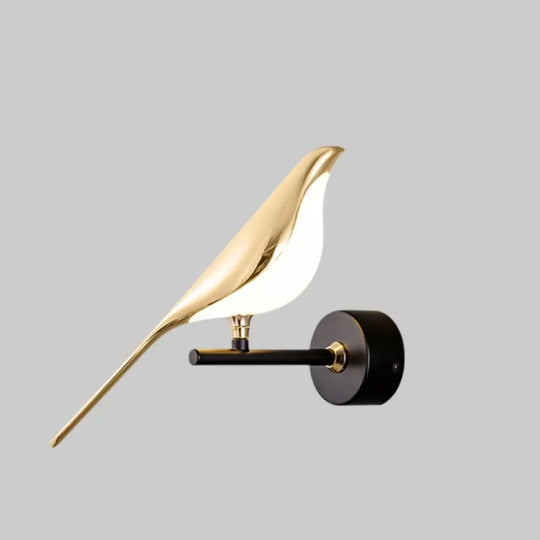 Creativity Bird Design Gold Plating Led Wall Lamps Hallway Stairs Sconce Lamp Living Room Bedroom