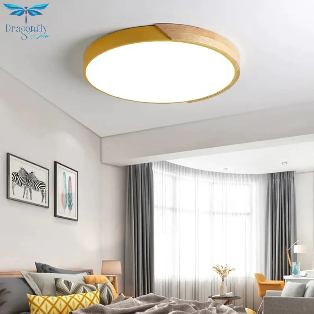 Dimmable Led Ceiling Lights 5Cm Ultra Thin Modern Lamp Nordic Living Room Bedroom Plafonnier
