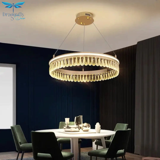 Duplex Nordic 5 Layer Led Luxury Crystal Designer Chandelier Lustre Lighting Modern New Style