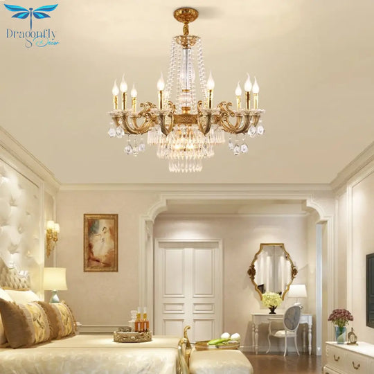 Éclat - High Quality French Contemporary Luxury All Copper Led Crystal Chandelier For Living Room
