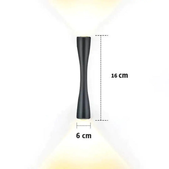 Elaine | Outdoor Waterproof Lamp Black 16Cm / 6.2’ Warm White Lighting