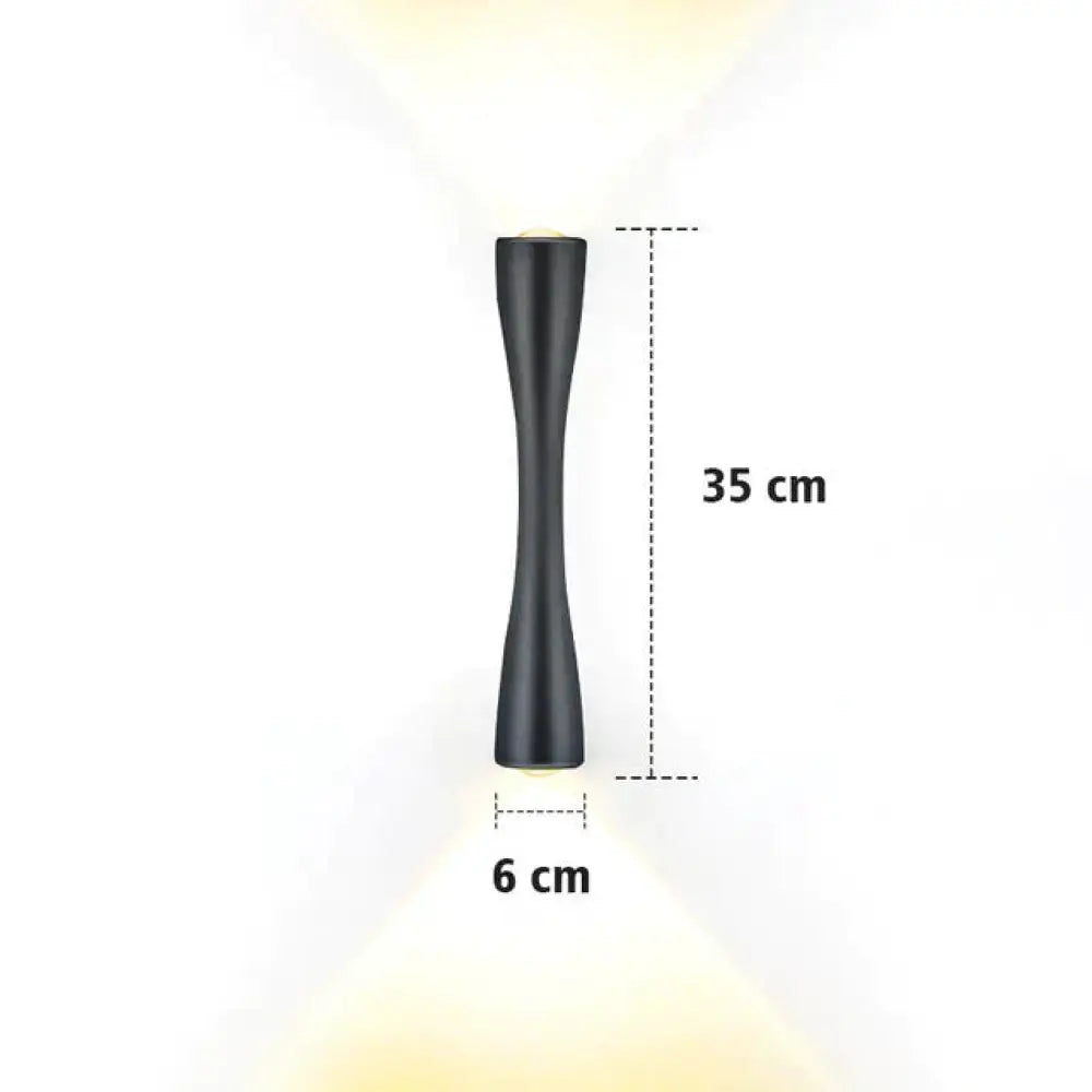 Elaine | Outdoor Waterproof Lamp Black 35Cm / 13.7’ Warm White Lighting