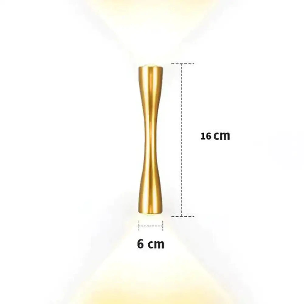 Elaine | Outdoor Waterproof Lamp Gold 16Cm / 6.2’ Warm White Lighting