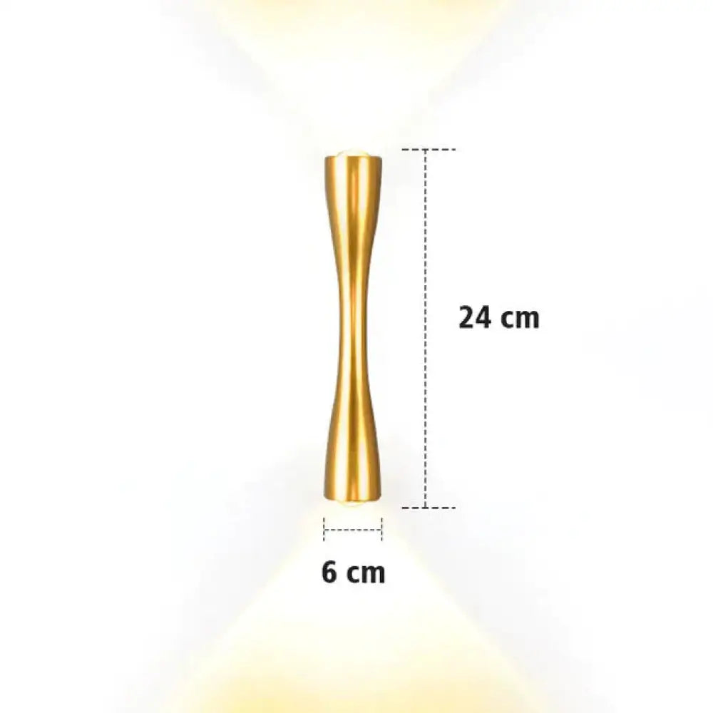 Elaine | Outdoor Waterproof Lamp Gold 24Cm / 9.4’ Warm White Lighting
