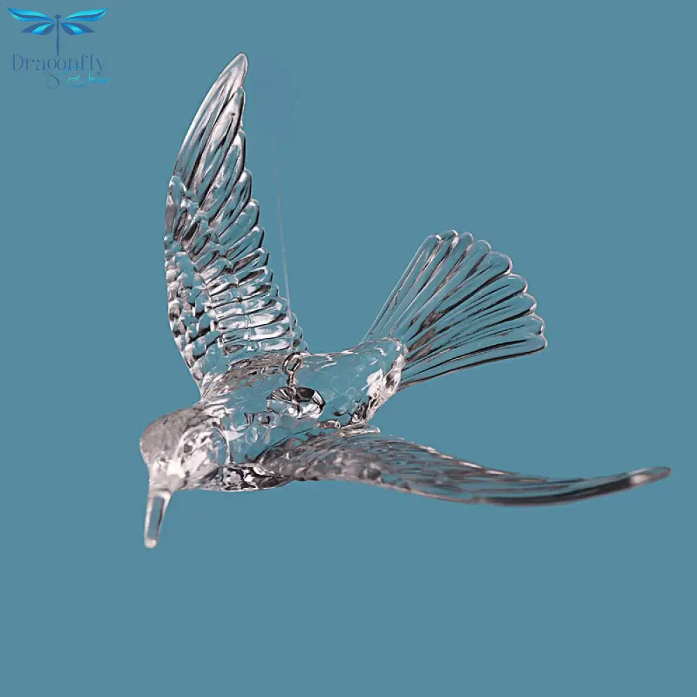 Elegant Acrylic Hummingbird Pendant - Perfect For Hotel Lobbies Grand Entranceways Villas And
