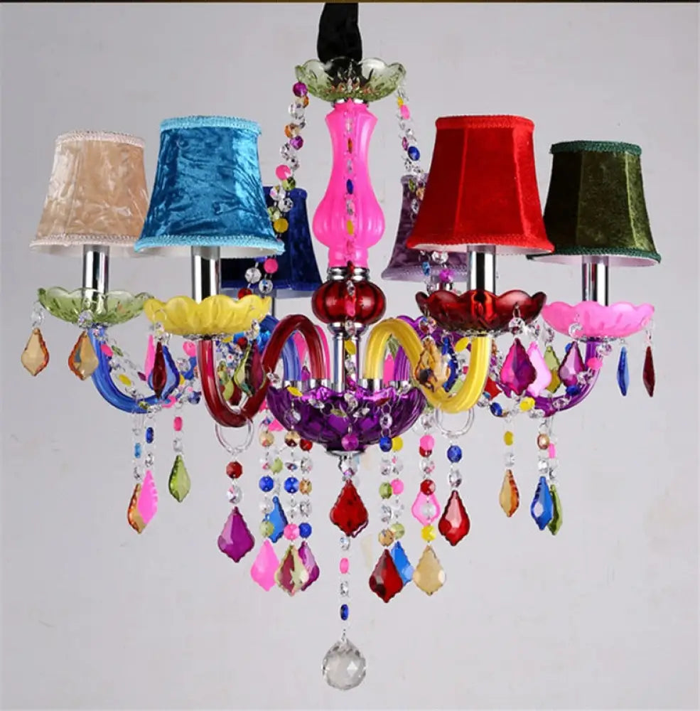 Elegant Led Glass Chandelier - Exquisite Ceiling - Mounted Lighting For Living Room Bedroom 6