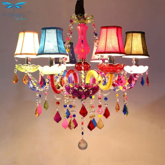 Elegant Led Glass Chandelier - Exquisite Ceiling - Mounted Lighting For Living Room Bedroom