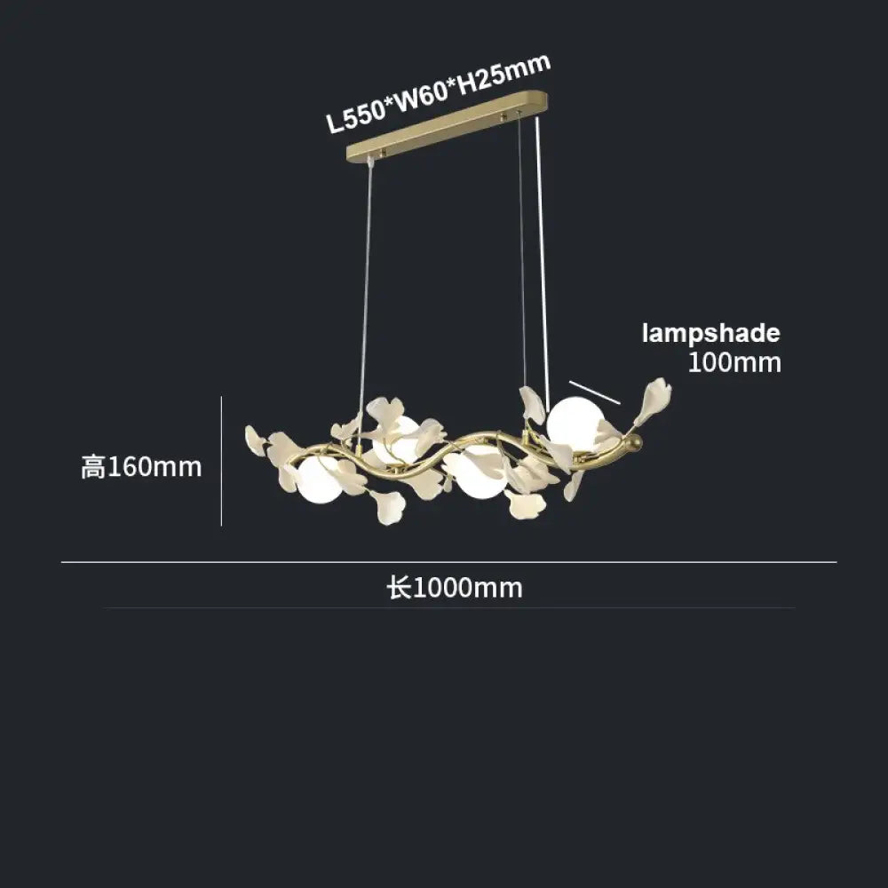 Elsa Nordic Luxury Leaves Led Chandelier: A Modern Masterpiece For Your Home L100Cm / Warm White