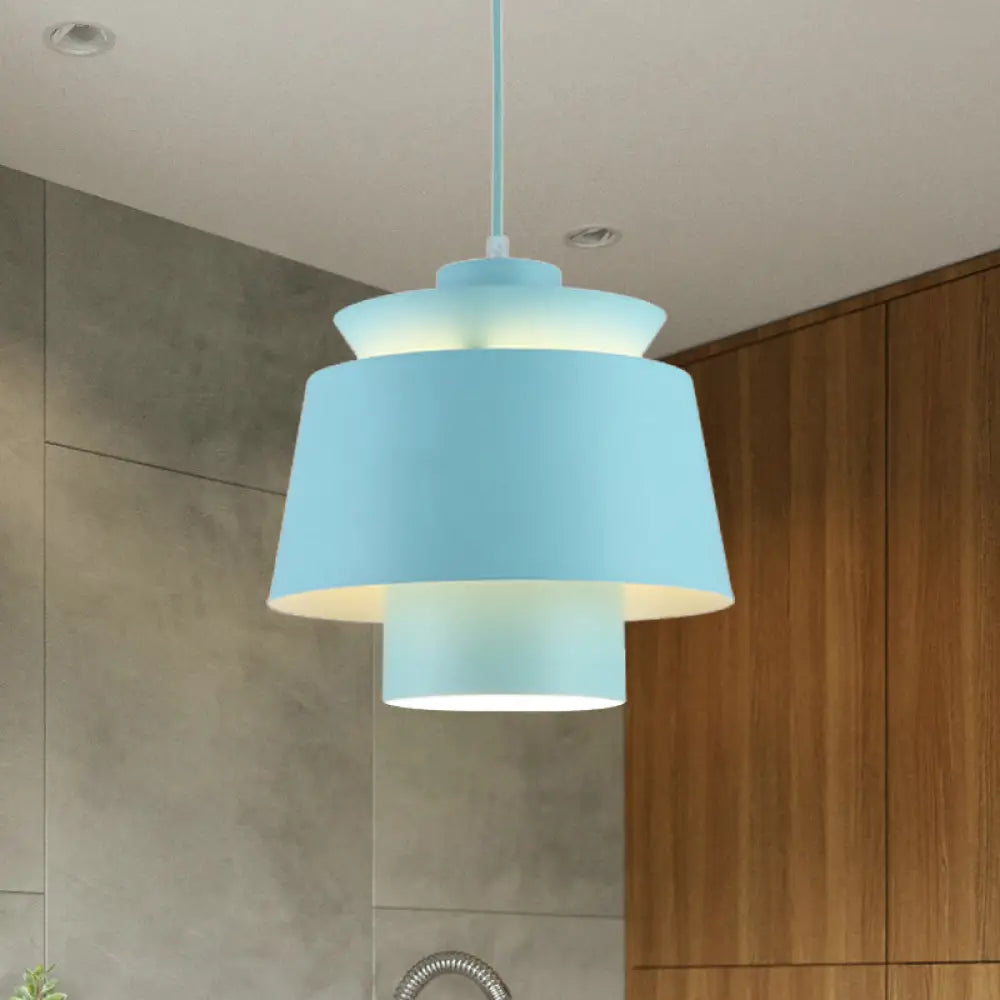 Enif - Modernist Style Tapered Hanging Light Fixture Metallic Pendant Lamp Green