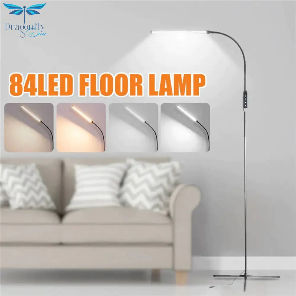 Eu/Us Plug Adjustable Height Floor Lamps For Led Light Clamp Remote Control Dimmable Reading