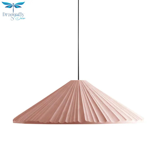 Furud - Nordic Style Fold Cone Pendant Light 1 Head Resin Hanging For