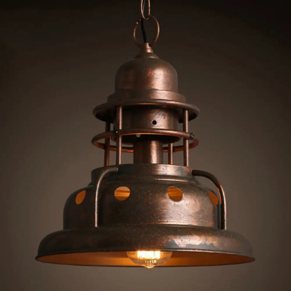 Giorgia - Industrial Painted Oxidized Copper Metal Pendant Light Bronze