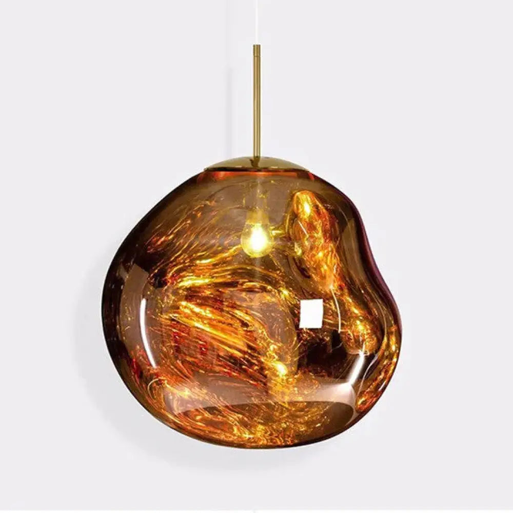 Glass Pendant Lamp Dia 15Cm/20Cm/27Cm Creative Hanging With Adjustable Cable Bedroom Living Room