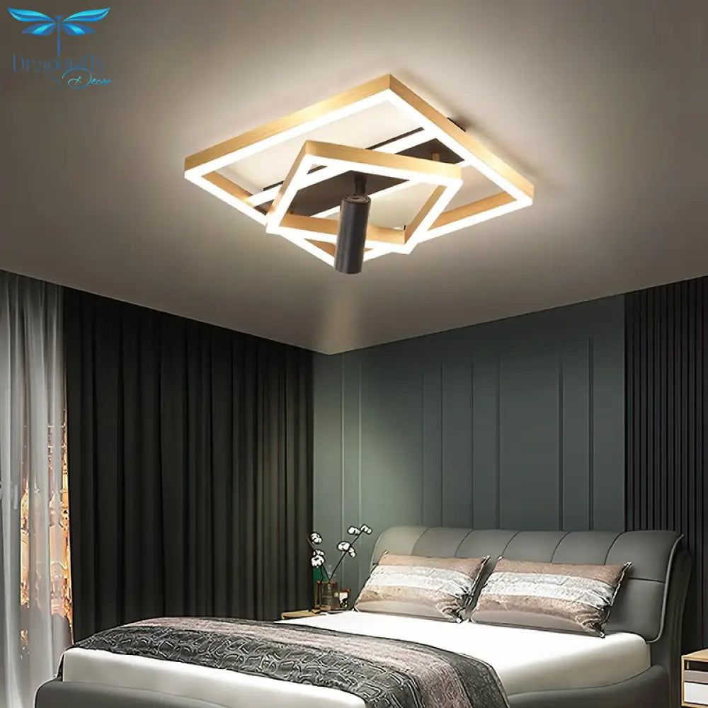 Golden Ultra-Thin Living Room Headlights New Ceiling Lamp Creative With Spotlights Modern Minimalist