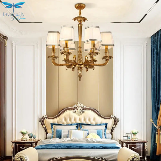 Grandeur - European Vintage Chandelier Simple Luxury Golden Home Living Dining Room Decoration