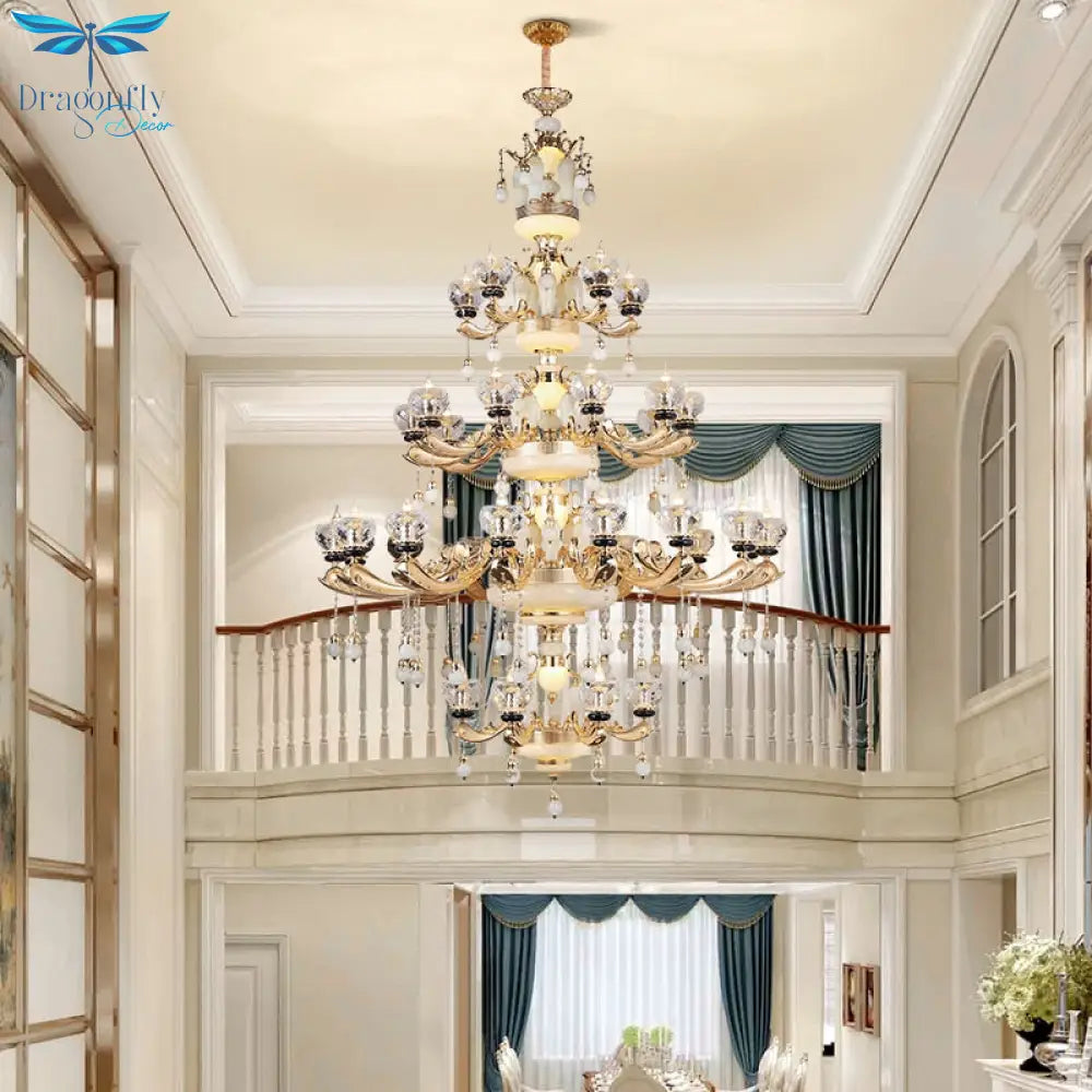Halo - Luxury Modern Kitchen Led Crystal Chandeliers Hanging Design For Living Room Chandelier
